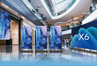 Écran LED à rouleaux pliable mural ultra-fin HD flexible pour exposition en centre commercial intérieur et location avec garantie de 2 ans