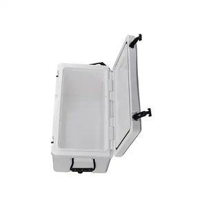 Büyük 110QT tekerlekli <span class=keywords><strong>Roto</strong></span> kalıplı sert soğutucu kutu yalıtımlı PE ve plastik termal açık kamp balıkçılık buzlu soğutucular - Product Image 3