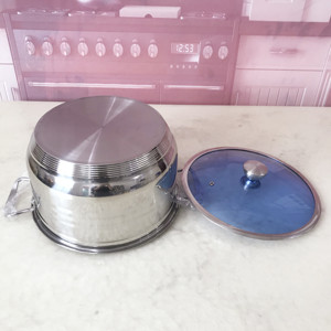Funite Chất lượng cao thép không gỉ Nồi bếp với kính nắp 14 cái <span class=keywords><strong>Cookware</strong></span> Set - Product Image 5