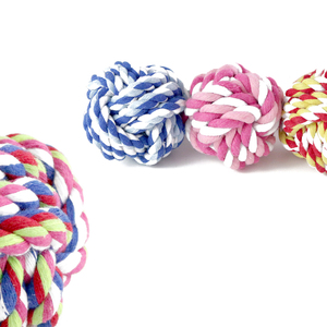 Juguete de Cuerda de Algodón de Colores Mezclados de 7.5cm, Juguete Masticable Versátil para Mascotas con un Estilo Moderno - Product Image 4