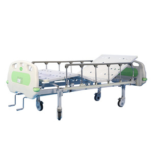 Xufeng Medical Manual <b>Double</b> Crank Nursing <b>Bed</b> L2120*W970*H485MM With Guardrail For Ward Use - Product Image 1