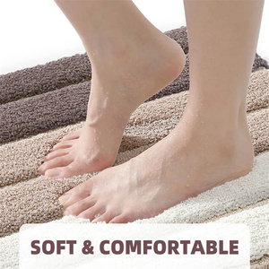 Alfombras de baño Premium Extra suaves absorbentes de agua, alfombrillas de baño gruesas <span class=keywords><strong>cómodas</strong></span> antideslizantes lavables a máquina - Product Image 3