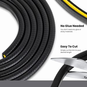 <span class=keywords><strong>ขอบ</strong></span><span class=keywords><strong>ยาง</strong></span>สีดำขนาดใหญ่ 10 ฟุต (3.05 เมตร) ซีลประตูสำหรับสไตล์โมเดิร์น เหมาะกับ<span class=keywords><strong>ขอบ</strong></span>ประตูขนาด 1/4 นิ้ว - Product Image 4