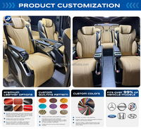 Siège de voiture électrique réglable en cuir personnalisé, luxueux, aérodynamique, pour Mercedes-Benz Vito W447