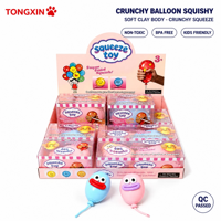 Ballon anti-stress TONGXIN en argile craquante amusant, jouet souple et craquant en gros pour le bureau