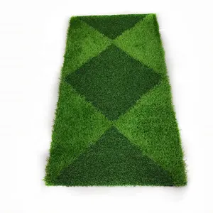 廉价定制3d花形图案人造合成草坪草坪草室内装饰