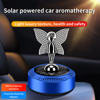 Nouvel Arrivage YFL Diffuseur d'arômes solaire en plastique en forme de cheval, à rotation lente, pour voiture, ornement de siège, poupée ange