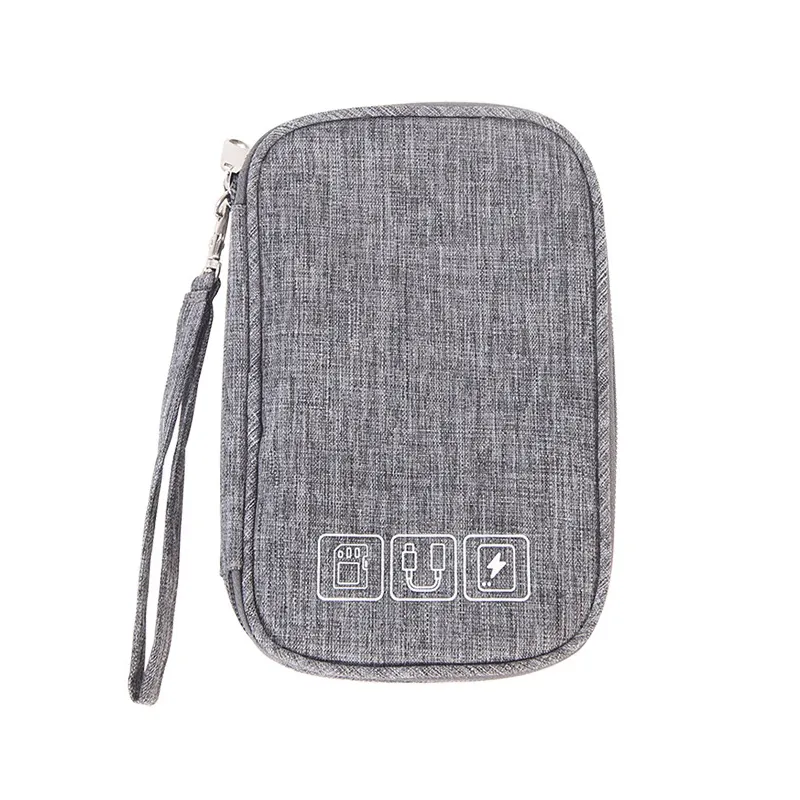 Electronic Organizer Small Travel Cable Organizer Bag for Hard Drives Cables USB SD Card ziplock travel electronics organizer