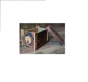 B.S. Urna Funeraria Internacional de Estilo Americano Vintage Bohemio, de Madera Ecológica y Duradera, para Cenizas de Adultos, 200/220 Cúbicos - Product Image 3