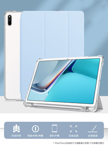 Coque arrière transparente en TPU, étui à rabat en cuir pour <span class=keywords><strong>Huawei</strong></span> <span class=keywords><strong>MatePad</strong></span> <span class=keywords><strong>Pro</strong></span> 11 pouces 2022 avec support pour stylet - Product Image 3