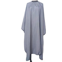 Cape de coiffure personnalisée noire, imperméable, légère, confortable et élastique pour femmes, en polyester, pour salon de beauté