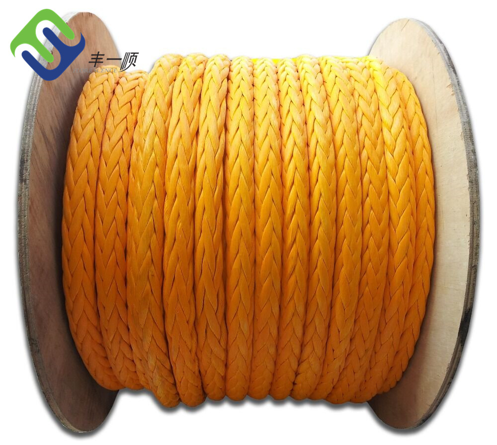 Offshore Boat 12 Strand UHMWPE Rope UV Resistant Marine Mooring Rope
