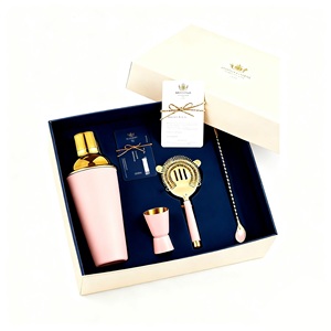 Kit de barman en acier inoxydable ensemble de shaker à cocktail noir rose avec shaker à <span class=keywords><strong>martini</strong></span> en métal et cuillère à jiggle pour ensembles de bar - Product Image 5
