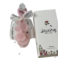 Savon artisanal en forme de rose, cristal transparent, grappe de raisin, à base de plantes, anti-acné, pour le visage, style élégant, Noël