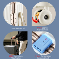 Valise trolley durable et résistante aux rayures, nouvelle collection 2026, en PC, avec serrure à code antivol, pour personnalisation OEM de marque