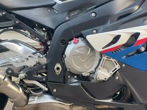 มอเตอร์ไซค์ BMW <span class=keywords><strong>S1000RR</strong></span> 1000 ซีซี เครื่องยนต์สี่สูบเรียง Supersport รุ่น <span class=keywords><strong>M</strong></span> Sport สีขาว น้ำเงิน แดง  พร้อมท่อไอเสียไทเทเนียมแบบดัดแปลง - Product Image 3