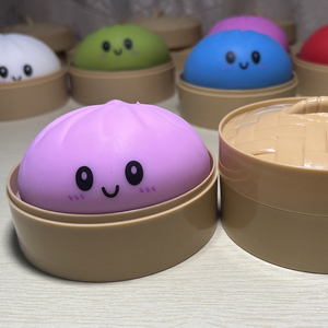 Promotion 2026 : Jouet Squishy Mystère Arc-en-ciel Bao Bun Dumpling – Matériau TPR Anti-stress Portable Design Mignon - Product Image 2