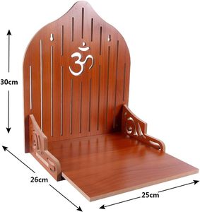 Vendita all'ingrosso della fabbrica marrone per lo stoccaggio dell'ufficio e dio Stand tempio in legno per la casa mandir decorazione in legno - Product Image 3