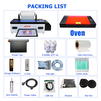 Printer DTF ACHI A3 R1390, Printer Kaos, Printer Film Transfer DTF Roll dengan Film Roll untuk Kain, Kaos, Pakaian