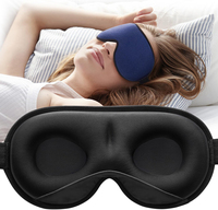 Masque oculaire 3D ergonomique en mousse à mémoire de forme Custom Link, occultant à 100 %, lesté, pour yoga, soulagement de la pression, toutes saisons