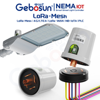 Contrôleur NEMA 7 broches pour système d'éclairage public intelligent IoT LoRa-Mesh, contrôle sans fil, plateforme SSLS, contrôleur d'éclairage public Lora