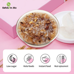 Ketoslim mo bữa ăn sáng ít đường Bữa ăn thay thế cao <span class=keywords><strong>fibre</strong></span> hộp ngay lập tức Konjac hỗn hợp ngũ cốc Cháo Cháo - Product Image 2