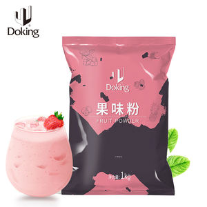 Doking <span class=keywords><strong>Instant</strong></span> Fruit Milk Tea <span class=keywords><strong>Powder</strong></span> Bubble Tea Bebida en polvo para frutas Bubble Tea Bebidas Fresa Sabor Polvo - Product Image 4
