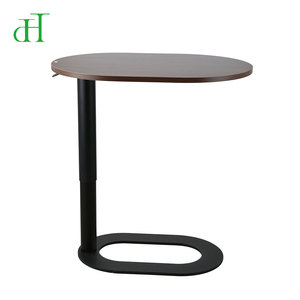 Mesa Auxiliar en Forma <span class=keywords><strong>de</strong></span> C <span class=keywords><strong>de</strong></span> Lujo para Oficina en Casa, con Ajuste Neumático <span class=keywords><strong>de</strong></span> Altura y Base <span class=keywords><strong>de</strong></span> Acero Ultrafina - Product Image 3