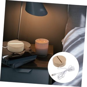 Veilleuse 3D ABS avec capteur vocal, LED tactile multicolore, batterie rechargeable, abat-jour en cristal, design industriel pour la maison - Product Image 4