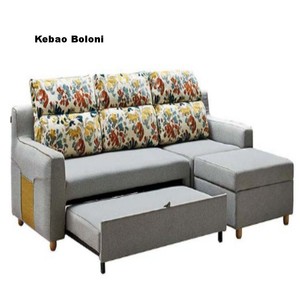 Hiện đại chuyển đổi sofa giường có thể tháo rời Bìa l-hình dạng thiết kế mở rộng lưu trữ đơn vị cho khách sạn phòng tập thể dục phòng khách bộ đồ nội thất - Product Image 4
