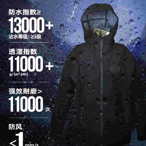 <span class=keywords><strong>Giacca</strong></span> Hardshell Classica con Cerniera Tinta Unita Bird Brand Slbeta, Unisex, Impermeabile, Antivento, con Cuciture Completamente Termosaldate - Product Image 2