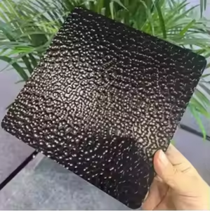 Placa Decorativa de Acero Inoxidable 304 Martillada a Mano EX773, Bronce Ennegrecido, con Efecto de Vibración, Grosor Personalizado - Product Image 4