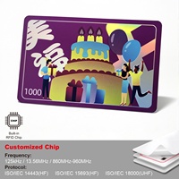 Cartes professionnelles NFC RFID en PVC pour contrôle d'accès 13,56 MHz 1K, vierges imprimables jet d'encre, à coller sur téléphone