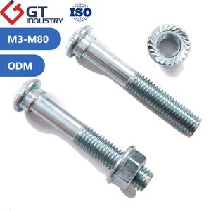 สลักเกลียว<span class=keywords><strong>หางปลา</strong></span>สังกะสี8.8 10.9 12.9หัวกลม M16 M14 M18 M20 M24 3/8 3/4กระดุม7/8ทรงรีสลักเกลียวหางปลา - Product Image 2