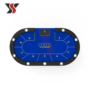 Mesa de Póker Texas Hold'em Profesional de Lujo Moderna para Casino, con Luz LED, Mantel Personalizable, Ecológica y Duradera - Product Image 3