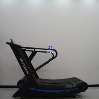 Máquina de correr manual profesional, cinta de correr sin motor, cinta de correr curvada con cinturón de aleación de aluminio, 1 unidad