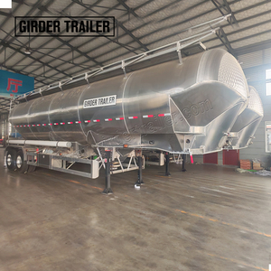 รถพ่วงบรรทุกสินค้าแบบถัง 2 เพลา 3 เพลา สำหรับบรรทุกแป้ง รถพ่วงไซโลซีเมนต์แบบตุรกี รถพ่วงบรรทุกซีเมนต์แบบถังขนาด 50 ตัน - Product Image 1