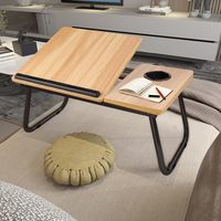 Haute qualité service tour bureau ordinateur portable lit Table support de lecture support pour ordinateur portable plateau de lit pour ordinateur portable avec jambes pliables tasse fente