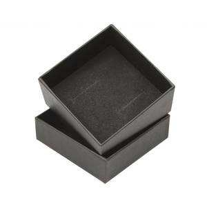 Scatola portagioie nera 60x60x40 mm con inserto in schiuma per conservazione ed esposizione - Product Image 1