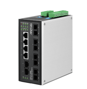 Interruptor Industrial TP-LINK TL-IS200-4G2F4SC-4RS para Riel DIN con Puerto Óptico Gigabit SC de 4 Pares Integrado para Control de Automatización PLC SCADA - Product Image 1