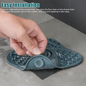 Anti-blocking Silicone Hair Catcher Stopper Plug Trap Shower Floor <b>Drain</b> <b>Covers</b> Sink Strainer Filter Bathroom Kitchen - Product Image 2