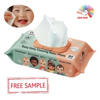 Muestra Gratuita de Toallitas Húmedas para Bebés con Logotipo Personalizado, Toallitas Húmedas Orgánicas Biodegradables para Bebés, Toallitas Desodorantes OEM ODM