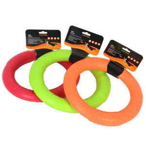 Hoopet Jouet pour chien, anneau à mâcher en EVA pour grands chiens, jouet interactif d'entraînement pour animaux de compagnie, orange, petit, grand - Product Image 5