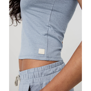<span class=keywords><strong>Top</strong></span> corti estivi senza maniche in jersey elasticizzato tinta unita, con scollo rotondo, bordo a costine, vestibilità aderente, spalline larghe e schiena alta - Product Image 4