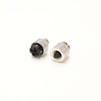 Connecteur M12 IP68 à 5 broches avec coque métallique droite, mâle/femelle, pour câble de câblage, personnalisable (codes A, B, D)