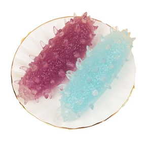 Balle anti-stress souple en silicone en forme de concombre de mer, jouet sensoriel rebondissant en forme d'animal marin, vente en gros - Product Image 4