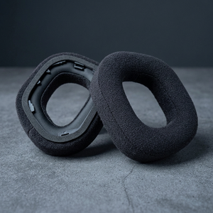 Coussinets d'oreille de remplacement confortables pour jeux vidéo, pour casque Corsair HS80 RGB sans fil, en cuir protéiné, tissu maillé, velours, pièces de réparation - Product Image 6