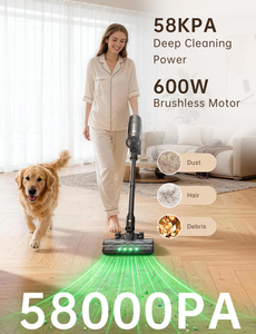 Aspirapolvere a Bastone Senza Fili con Tubo Flessibile a 180° e Funzione di Autopulizia, Disponibile in Germania, per Casa/<span class=keywords><strong>Peli</strong></span> di Animali/Auto/Pavimenti in Legno - Product Image 2