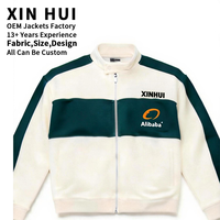 Vestes en jean pour hommes de haute qualité personnalisées pour l'automne, avec logo sur le devant, logo personnalisé, vente en gros d'usine, vestes en jean en nylon