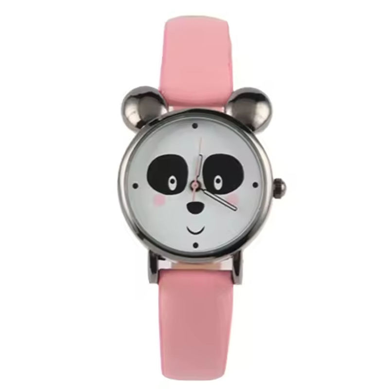 Children Cute Panda Cartoon Case Design Watch for Kids Custom Logo